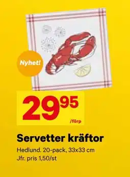 City Gross Servetter kräftor, SEK 29.95 erbjuda