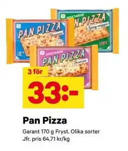 City Gross Pan Pizza, SEK 33 erbjuda