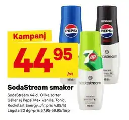 City Gross SodaStream smaker, SEK 44.95 erbjuda