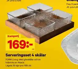 City Gross Serveringsset 4 skålar, SEK 169 erbjuda