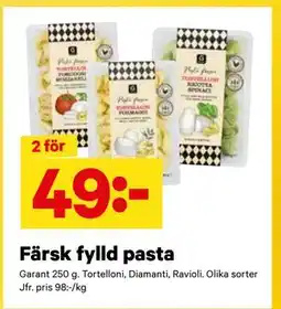 City Gross Färsk fylld pasta, SEK 49 erbjuda