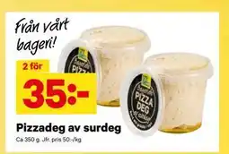 City Gross Pizzadeg av surdeg, SEK 35 erbjuda