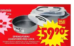 ICA Maxi SPRINGFORM/ UGNSFORM MED LOCK erbjuda