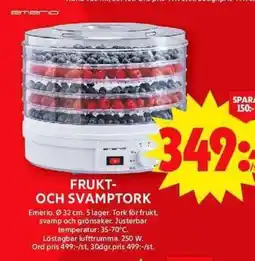 ICA Maxi FRUKT- OCH SVAMPTORK erbjuda