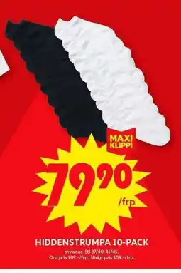 ICA Maxi HIDDENSTRUMPA 10-PACK erbjuda