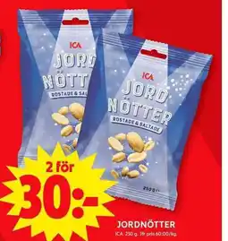 ICA Maxi JORDNÖTTER erbjuda