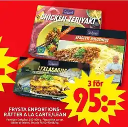 ICA Maxi FRYSTA ENPORTIONS- RÄTTER A LA CARTE/LEAN erbjuda