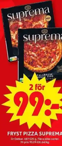ICA Maxi FRYST PIZZA SUPREMA erbjuda