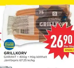 Willys GRILLKORV erbjuda