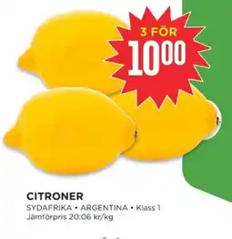 Willys CITRONER erbjuda