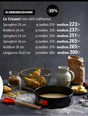 Kitch'n Le Creuset Bakform erbjuda