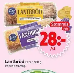 ICA Supermarket FAZER Lantbröd erbjuda