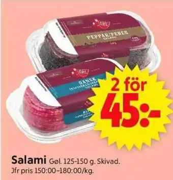 ICA Supermarket GOL Salami erbjuda