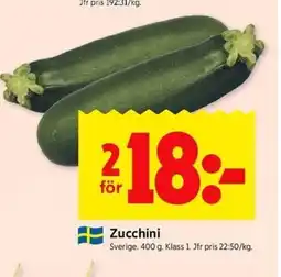 ICA Kvantum Zucchini erbjuda