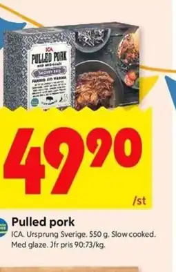 ICA Kvantum Pulled pork erbjuda