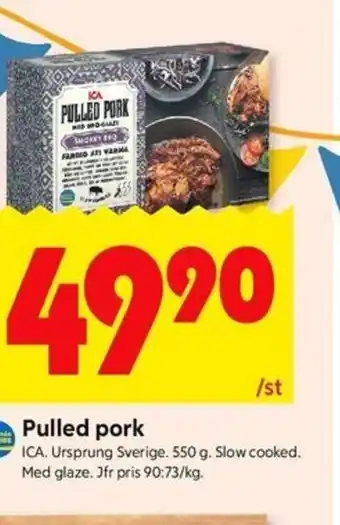 ICA Kvantum Pulled pork erbjuda