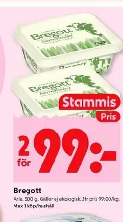 ICA Kvantum ARLA Bregott erbjuda