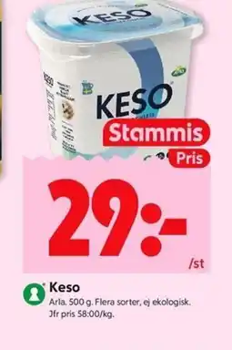 ICA Kvantum ARLA Keso erbjuda