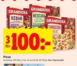 ICA Kvantum GRANDIOSA Pizza erbjuda