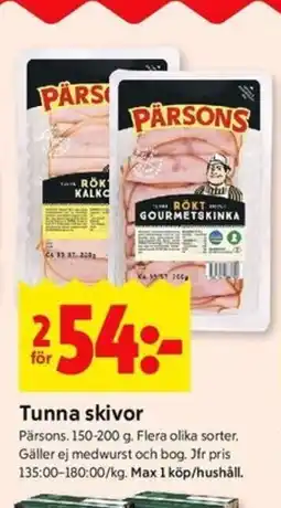ICA Kvantum Tunna skivor erbjuda