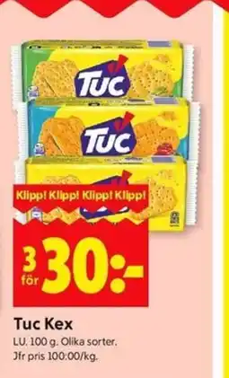 ICA Kvantum TUC Kex erbjuda