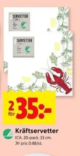 ICA Kvantum ICA Kräftservetter erbjuda