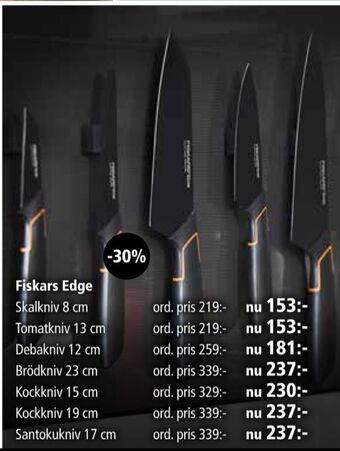 Kitch'n Fiskars Knivar erbjuda
