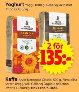 ICA Supermarket Kaffe Arvid Nordquist Classic erbjuda