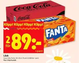 ICA Supermarket Coca-Cola, Fanta erbjuda