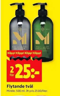 ICA Supermarket Flytande tvål Mirelle erbjuda