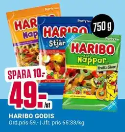 ÖoB HARIBO GODIS erbjuda