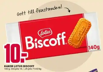 ÖoB KAKOR LOTUS BISCOFF erbjuda