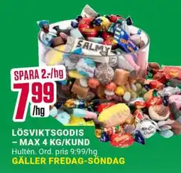 ÖoB Lösviktsgodis erbjuda