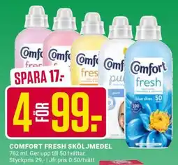 ÖoB COMFORT FRESH SKÖLJMEDEL erbjuda