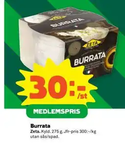 Stora Coop BURRATA erbjuda