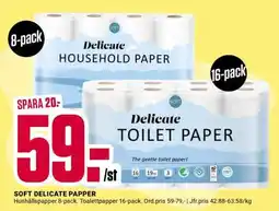 ÖoB SOFT DELICATE PAPPER erbjuda