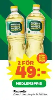 Stora Coop Rapsolja erbjuda