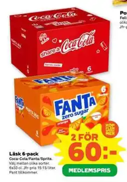 Stora Coop LÄSK 6-PACK erbjuda