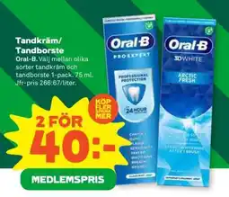 Stora Coop Tandkräm, Tandborste erbjuda