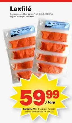 Pekås Laxfilé, Medlemspris erbjuda