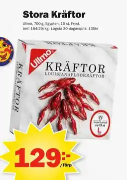 Stora Kräftor, SEK 129