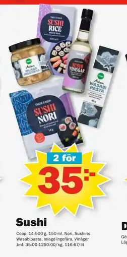 Pekås Sushi, SEK 35 erbjuda