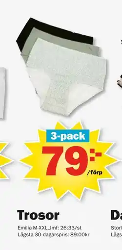 Pekås Trosor, SEK 79 erbjuda