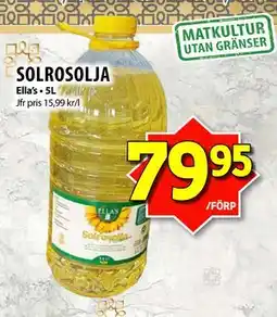 Matvärlden Tensta SOLROSOLJA, SEK 79.95 erbjuda