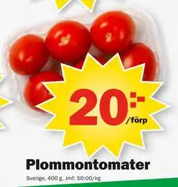 Pekås Plommontomater, SEK 20 erbjuda