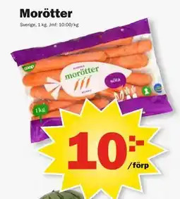 Pekås Morötter, SEK 10 erbjuda