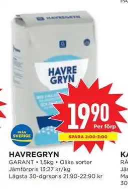 Willys HAVREGRYN, SEK 19.9 erbjuda