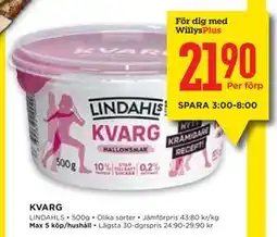 Willys Hemma KVARG, Medlemspris erbjuda