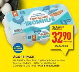 Willys Hemma ÄGG 15-PACK, Medlemspris erbjuda