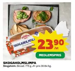 Coop Daglivs SKOGAHOLMSLIMPA, Medlemspris erbjuda